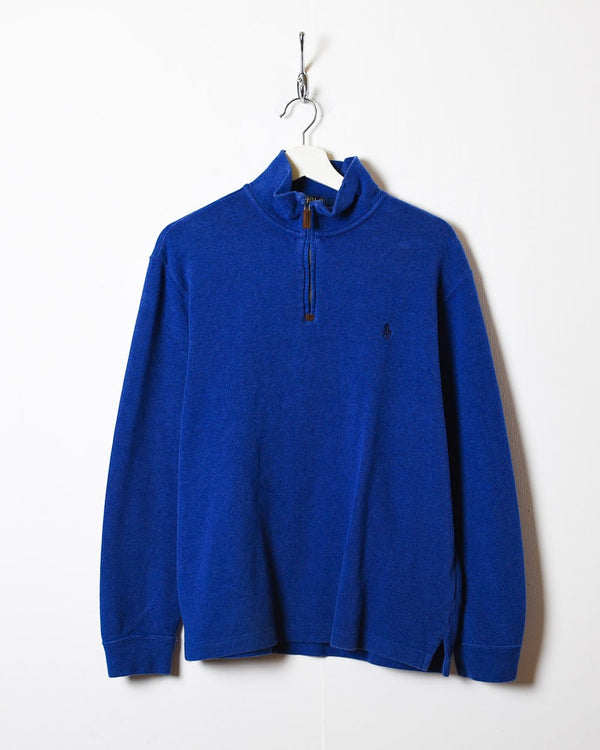 Blue Polo Ralph Lauren 1/4 Zip Sweatshirt - Small