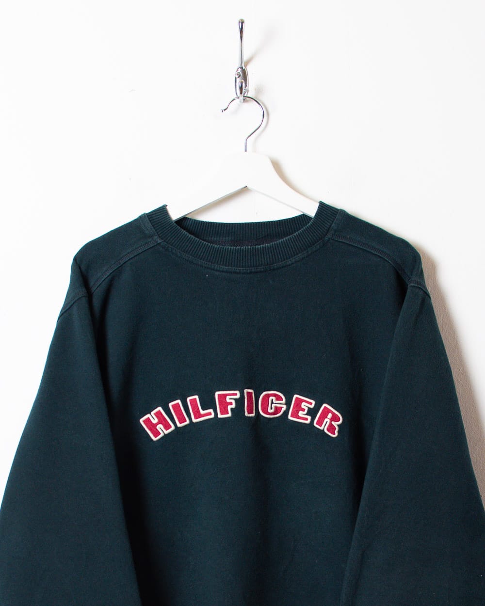 Black Tommy Hilfiger Denim Sweatshirt - Large