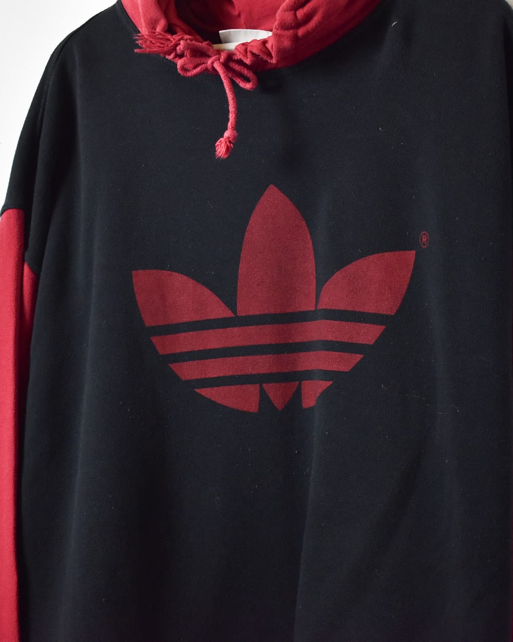 Black and best sale red adidas hoodie