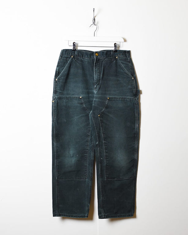 Black Carhartt Double Knee Carpenter Jeans - W34 L29