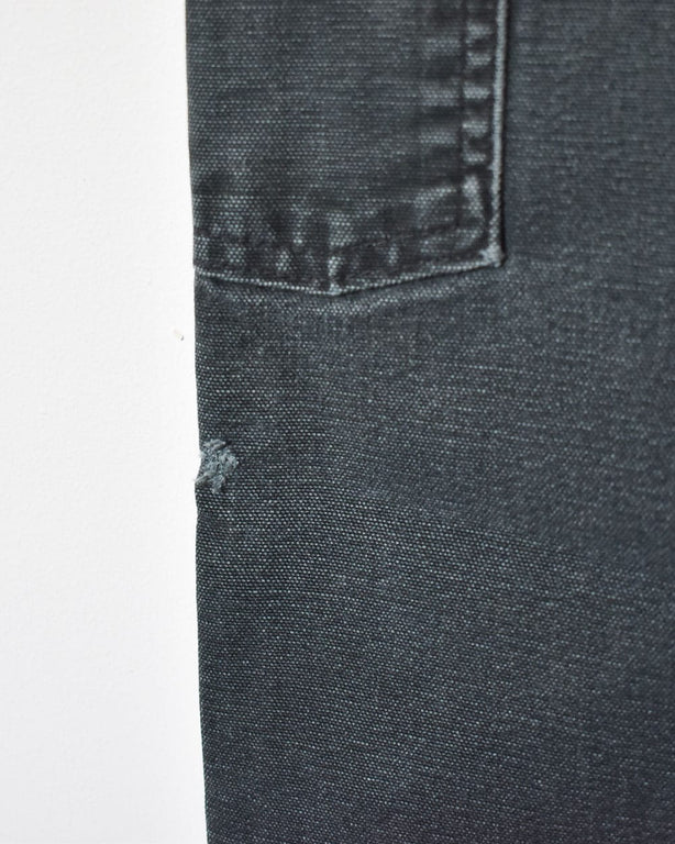Black Carhartt Double Knee Carpenter Jeans - W34 L29