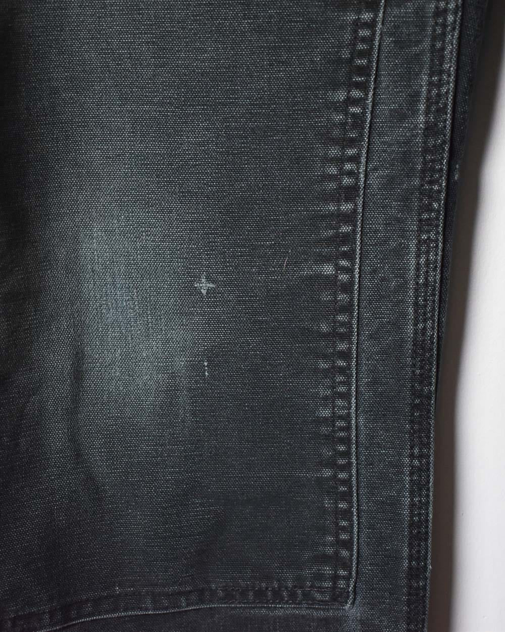 Black Carhartt Double Knee Carpenter Jeans - W34 L29