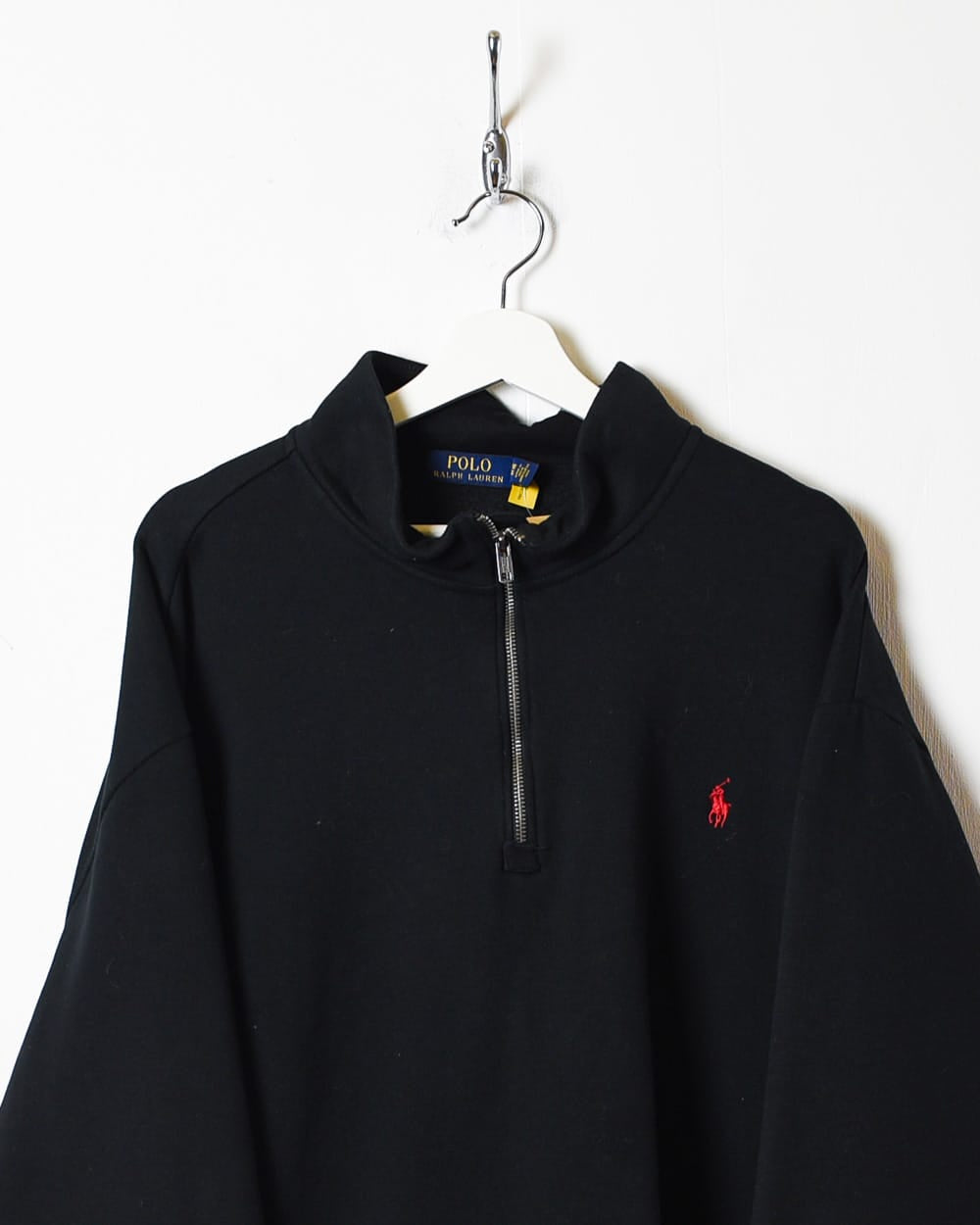 Black Polo Ralph Lauren 1/4 Zip Sweatshirt - XXX-Large