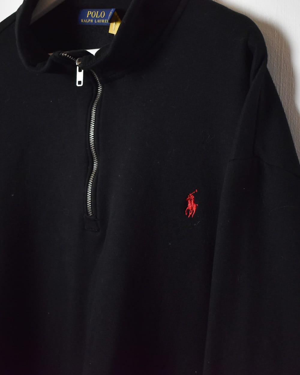 Black Polo Ralph Lauren 1/4 Zip Sweatshirt - XXX-Large