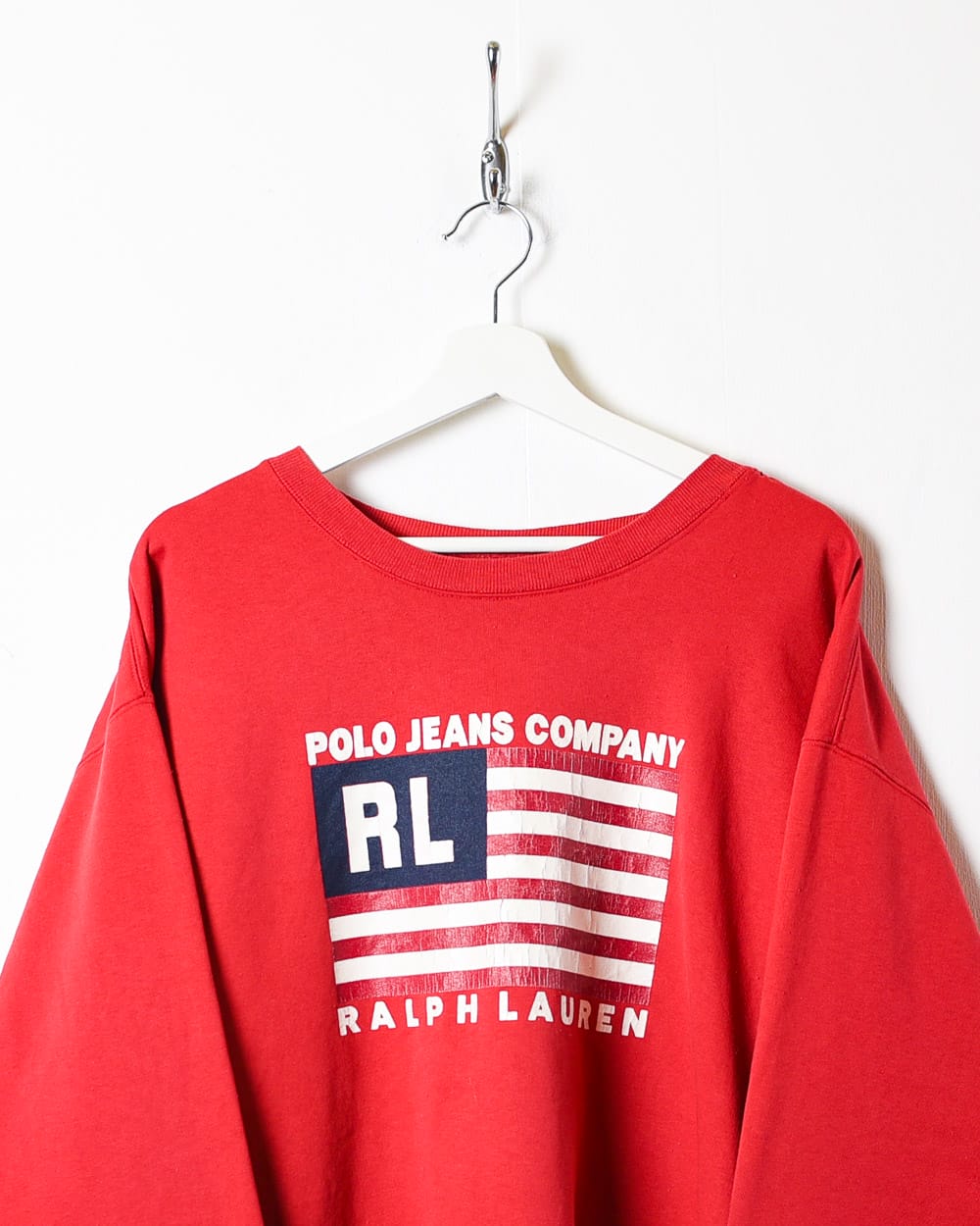Red Ralph Lauren Polo Jeans Company Sweatshirt - X-Large