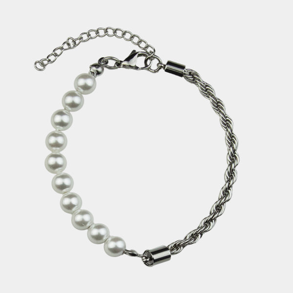 Shell Pearl x Rope Bracelet