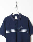 Navy Adidas Polo Shirt - Large