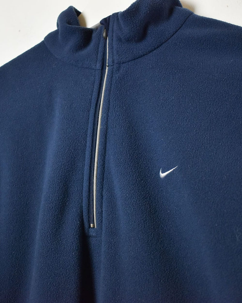 Navy Nike Therma-Fit 1/4 Zip Fleece - Small Woman's