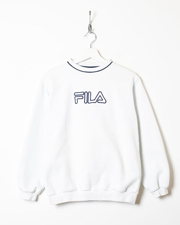 White Fila Sweatshirt - X-Small