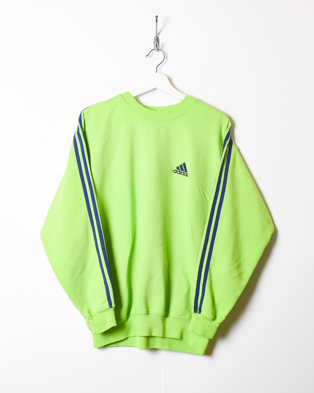 Vintage 90s Green Adidas Sweatshirt Medium Cotton mix Domno Vintage