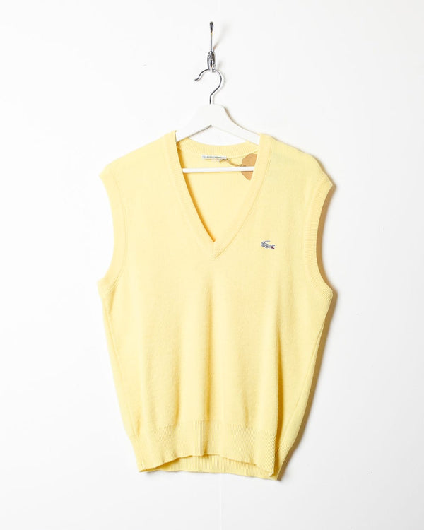 Yellow Chemise Lacoste Knitted Sweater Vest - Small