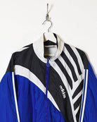 Blue Adidas Windbreaker Jacket - X-Large