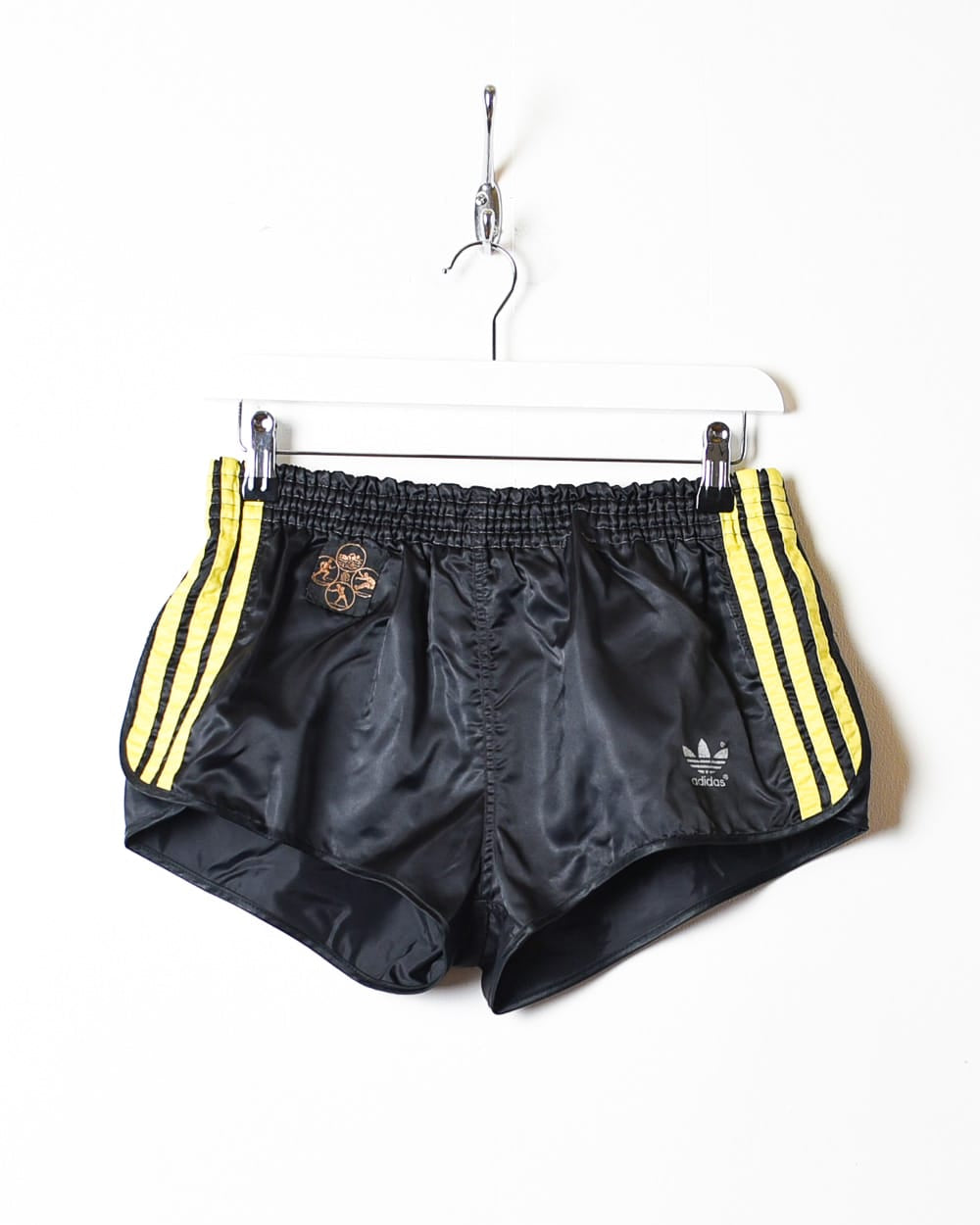 Vintage 90s Black Adidas Short Shorts - X-Small Polyester – Domno