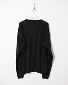 Black Adidas Knitted Sweatshirt - X-Large
