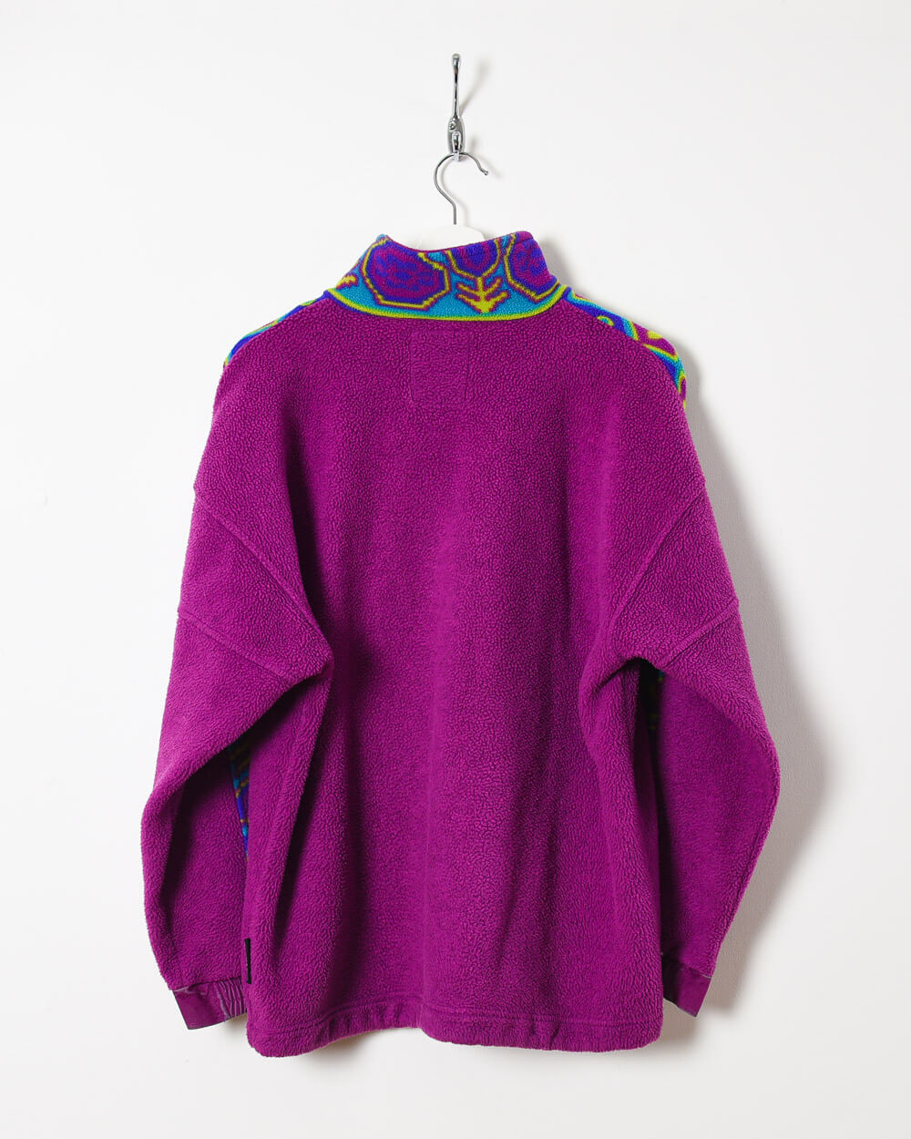 Purple Cape Horn 1/4 Zip Patterned Fleece - Medium