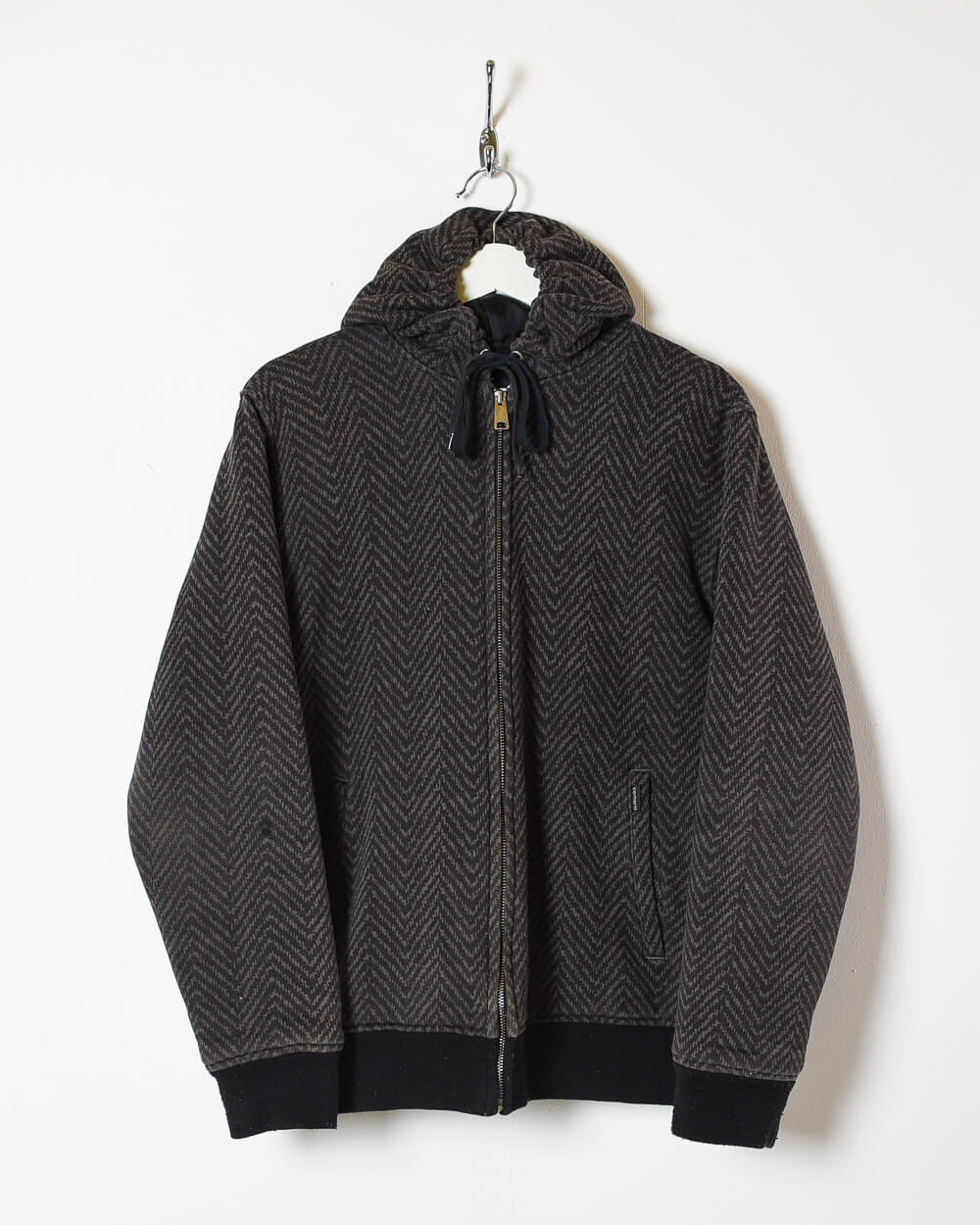 Black Carhartt Outdoor Wear Hooded Jacket - Medium