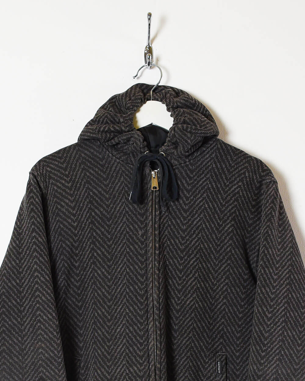 Black Carhartt Outdoor Wear Hooded Jacket - Medium