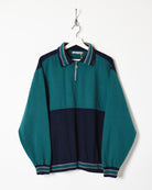 Navy Vintage 1/4 Zip Sweatshirt - Medium
