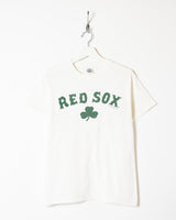 Vintage 00s Cotton White Delta Magnum Weight Red Sox T-Shirt - Small– Domno  Vintage