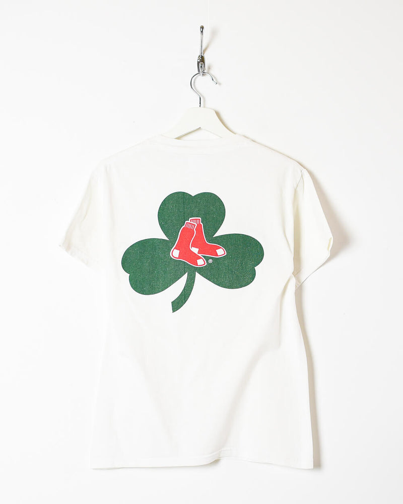 Vintage 00s Cotton White Delta Magnum Weight Red Sox T-Shirt - Small– Domno  Vintage