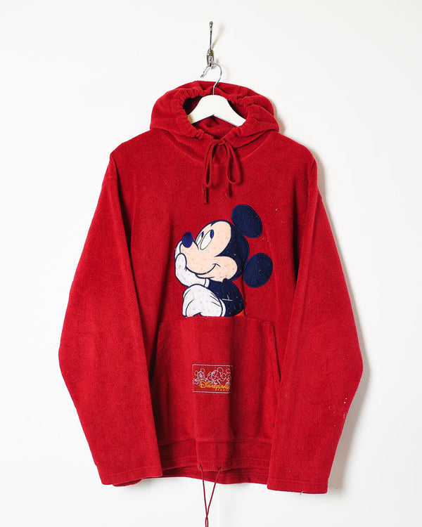 Red Disney Mickey Mouse Hooded Fleece - Large