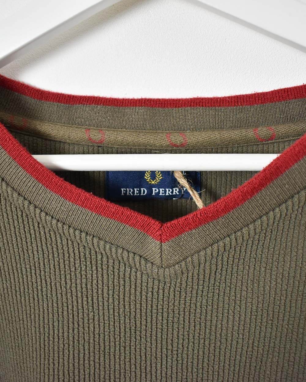 Khaki Fred Perry Sweatshirt - XX-Large