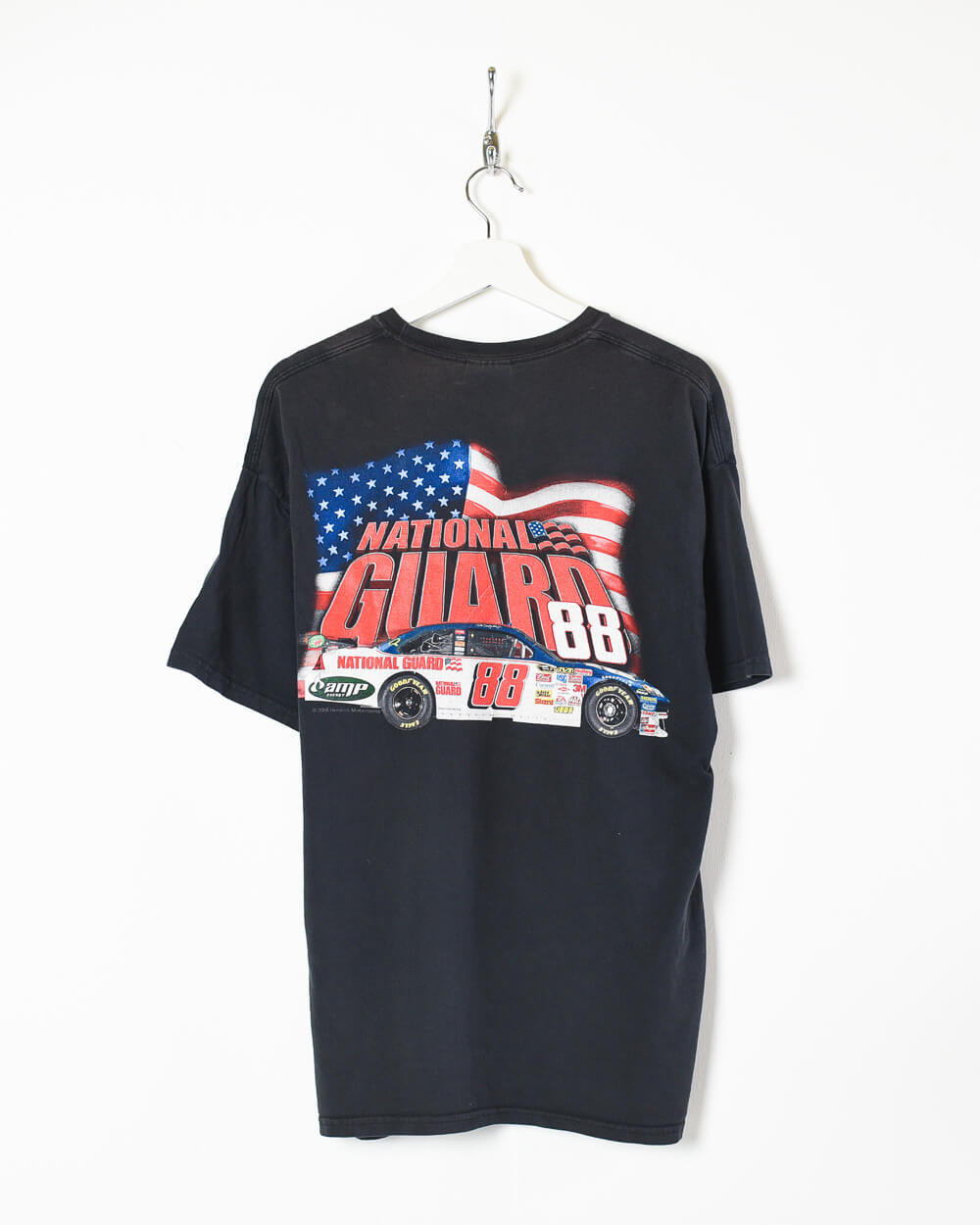 Black Hanes Nascar Dale Earnhardt Jr 88 T-Shirt - X-Large