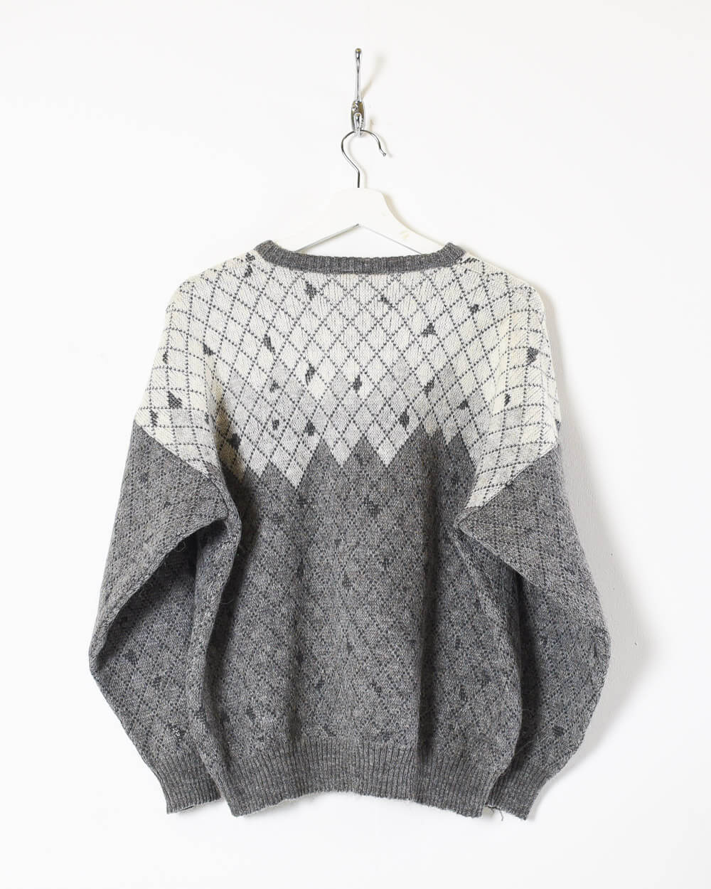 Stone Vintage 90s Knitted Sweatshirt - Small