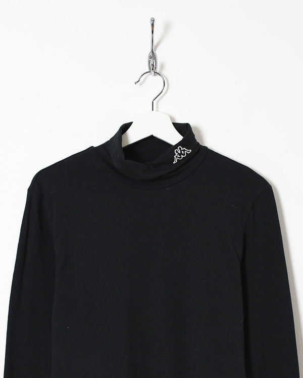 Black Kappa Turtle Neck Sweatshirt - Medium