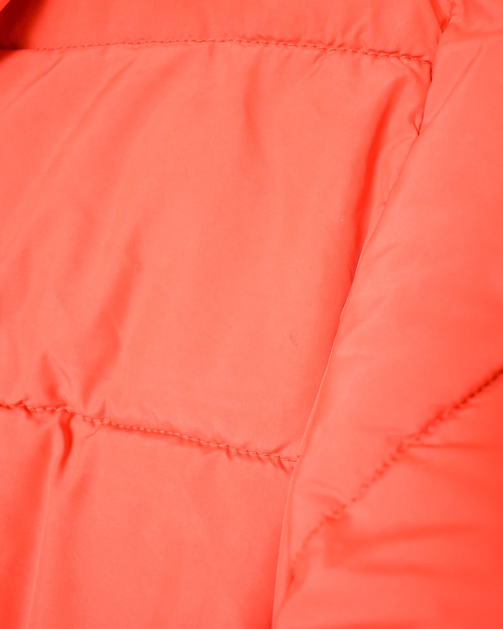 Vintage 00s Orange Nautica Fleece Lined Hooded Down Puffer Jacket