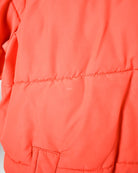 Orange Nautica Fleece Lined Hooded Down Puffer Jacket - Medium Women's