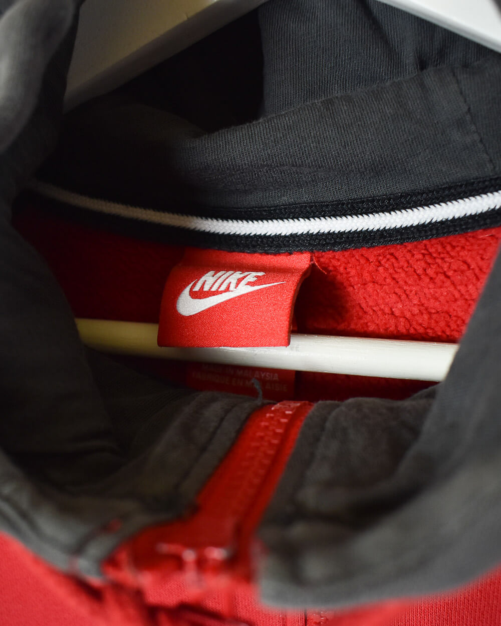 Red Nike Air Zip-Through Hoodie - Small