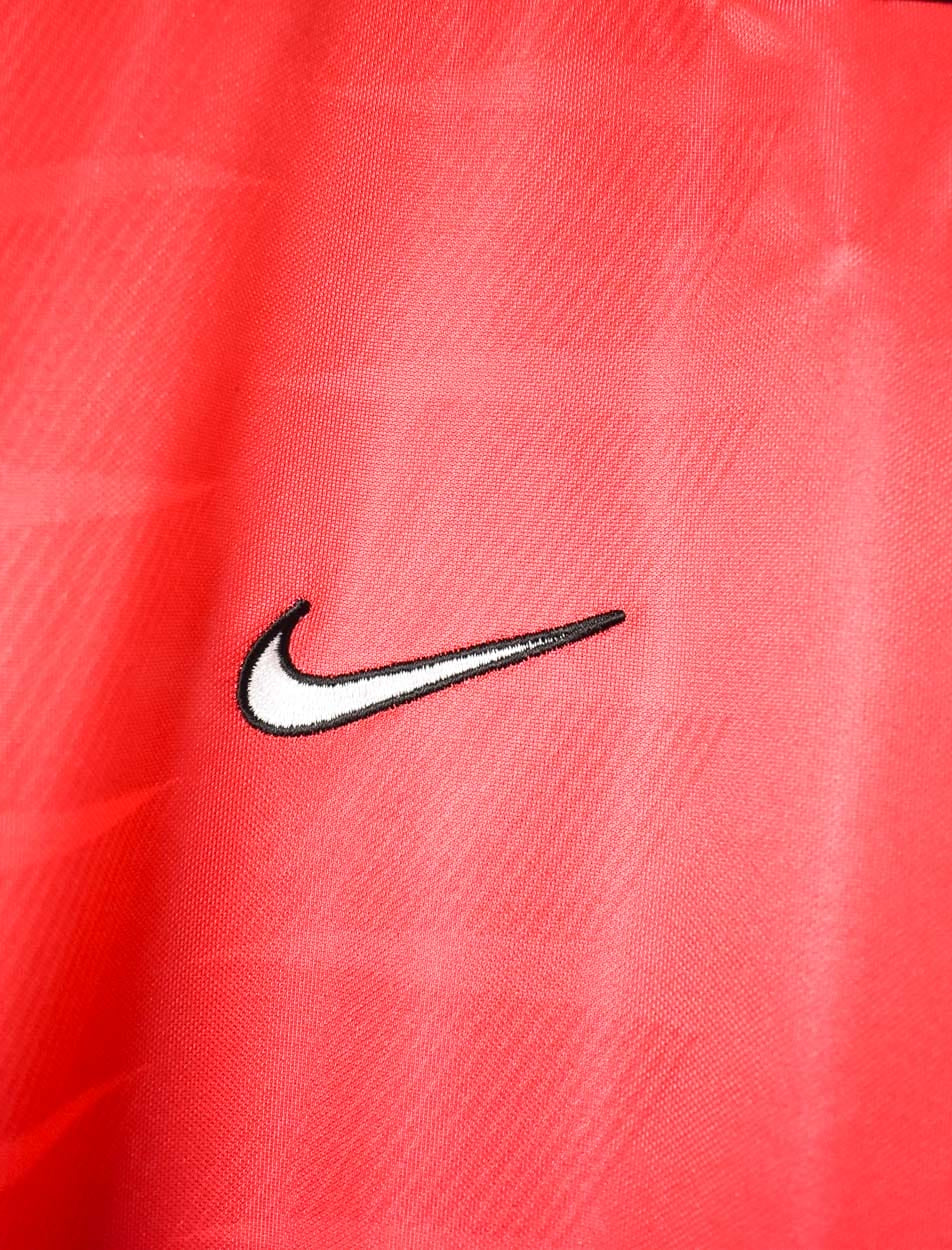 Red Nike Team Long Sleeved Football Shirt - Large