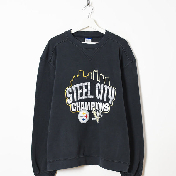 Pittsburgh Penguins Black Steel City Adidas Long Sleeve T Shirt