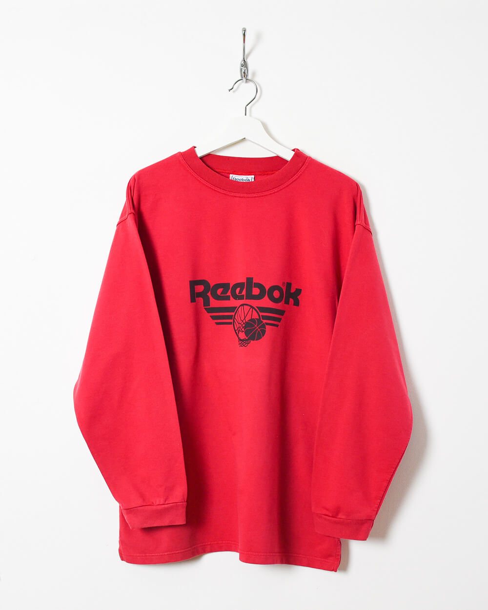 Red Reebok Basketball Sweatshirt - Medium