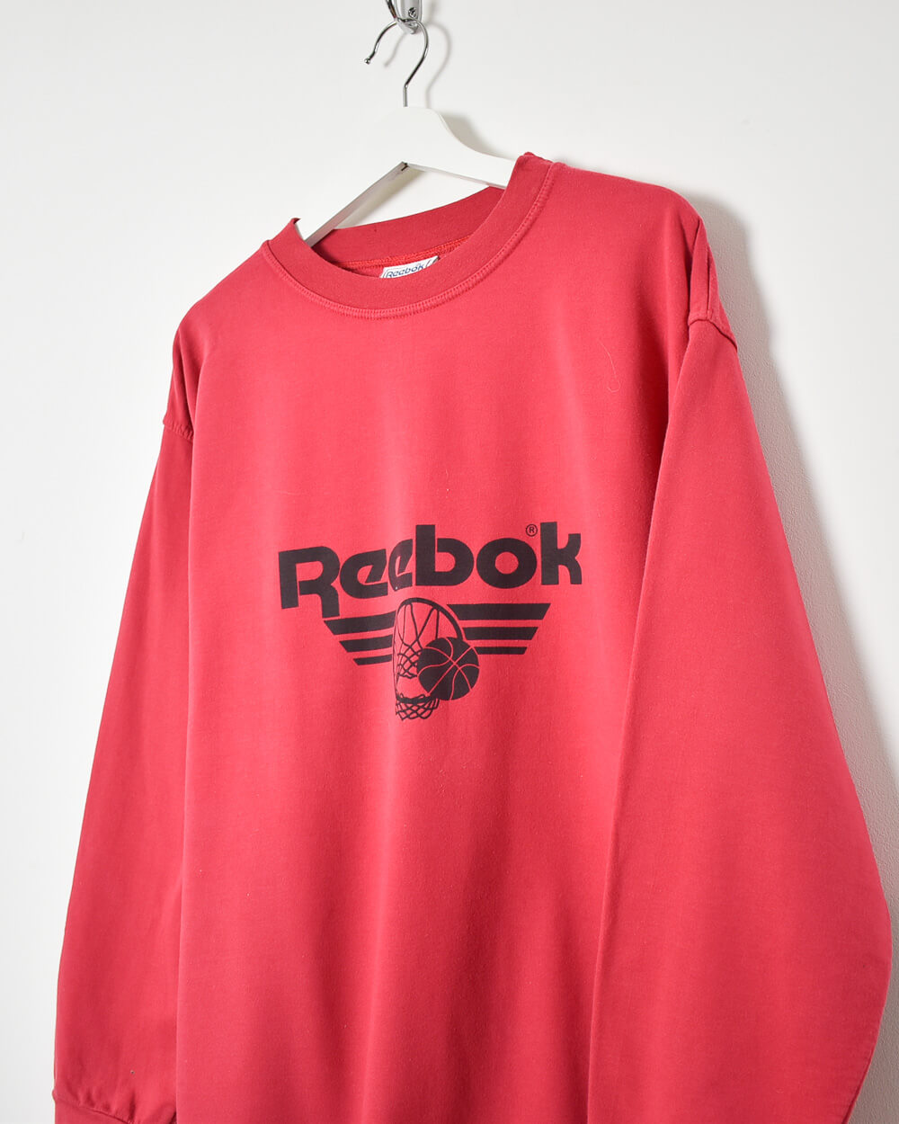 Red Reebok Basketball Sweatshirt - Medium
