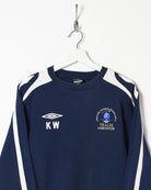 Navy Umbro Ladies Soccer Sweatshirt - Medium