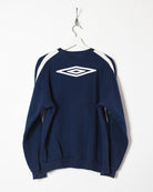 Navy Umbro Ladies Soccer Sweatshirt - Medium