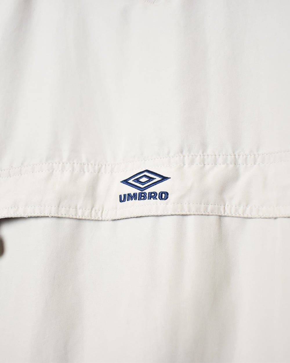 Neutral Umbro Kangaroo Pocket Pullover Windbreaker Jacket - Large