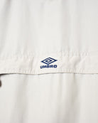 Neutral Umbro Kangaroo Pocket Pullover Windbreaker Jacket - Large