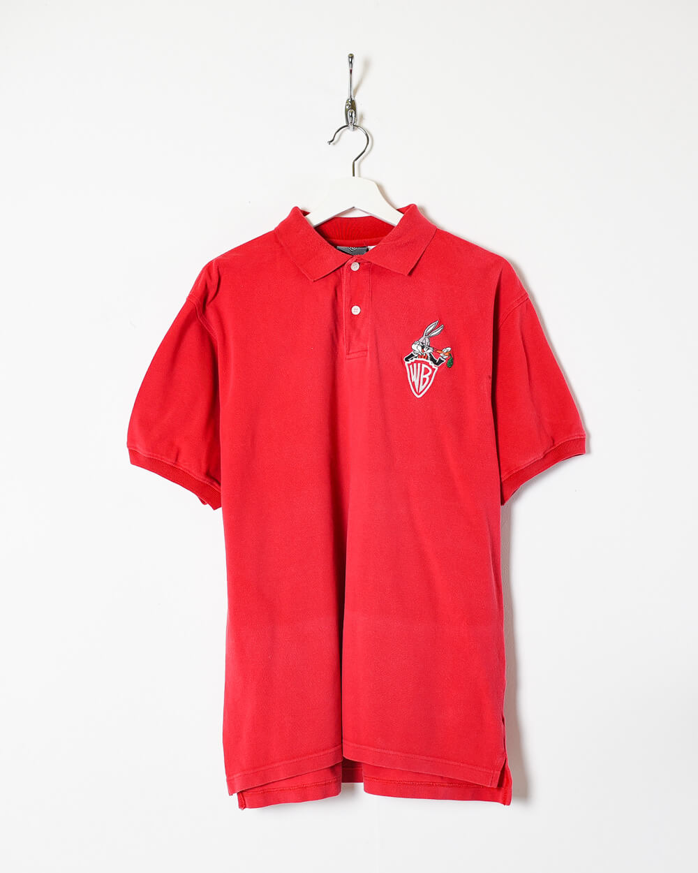 Red Warner Brother Bugs Bunny Polo Shirt - Large