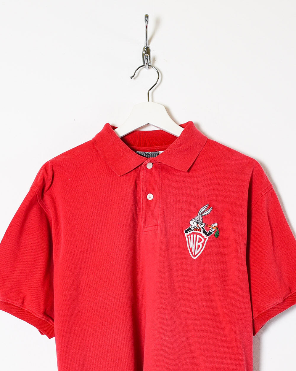 Red Warner Brother Bugs Bunny Polo Shirt - Large