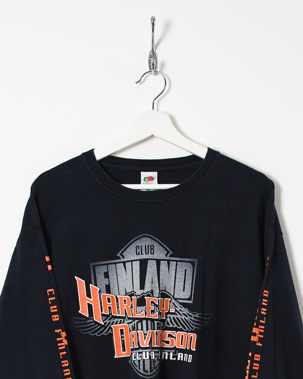 Black Harley Davidson Finland Club Long Sleeved T-Shirt - X-Large