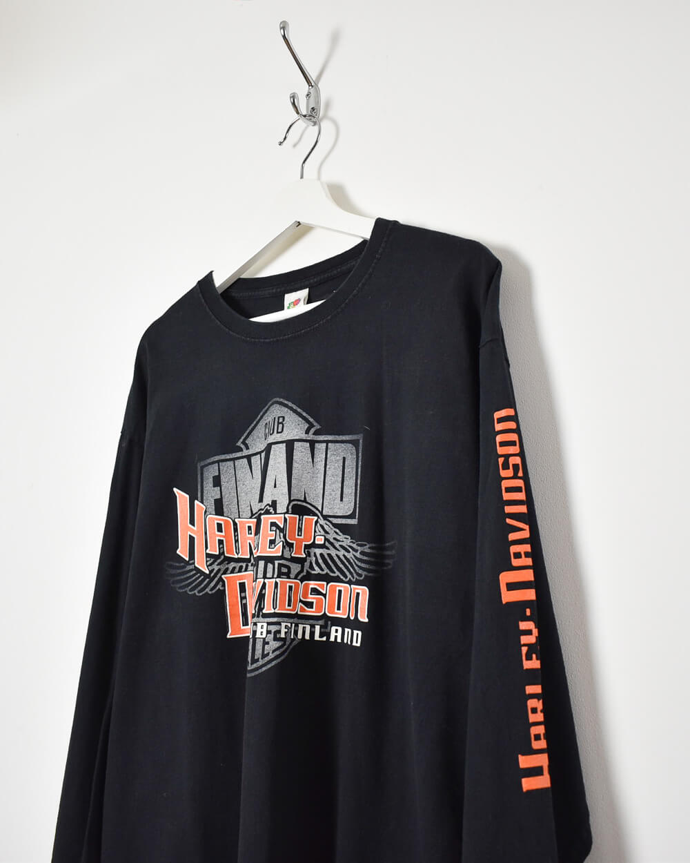 Black Harley Davidson Finland Club Long Sleeved T-Shirt - X-Large