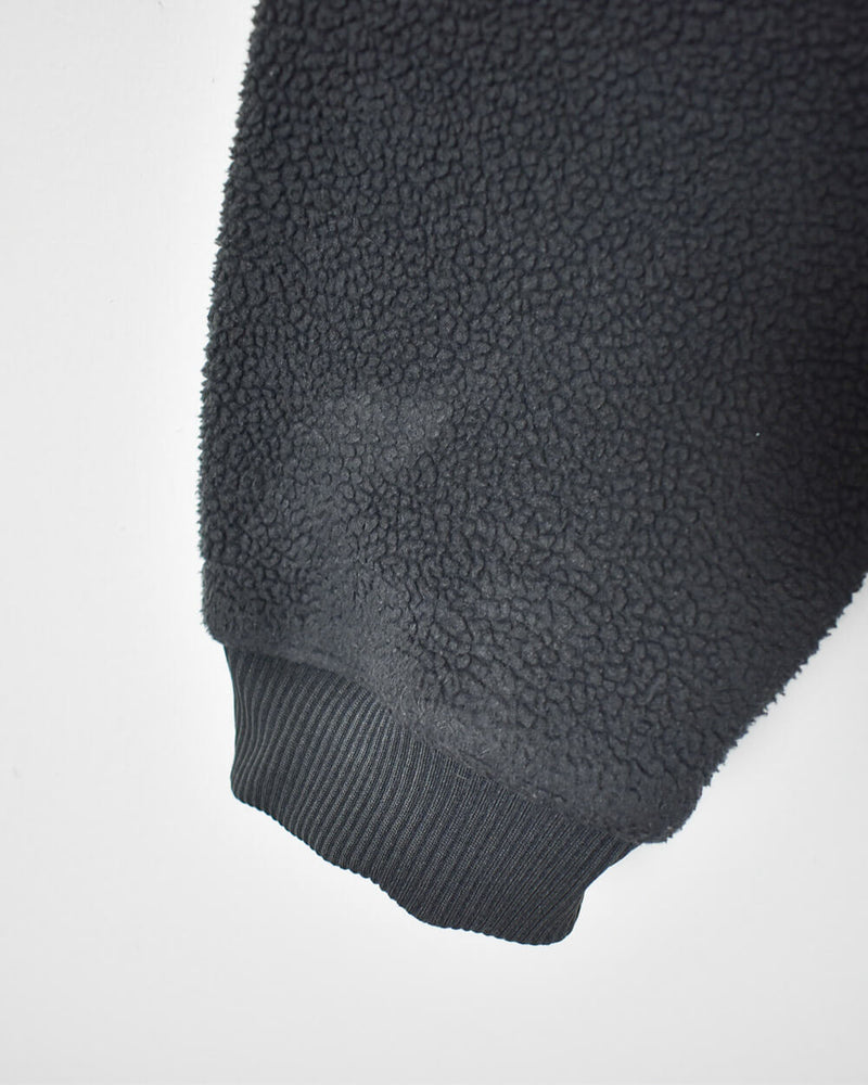 Grey Adidas 1/4 Zip Colour Block Fleece - Medium