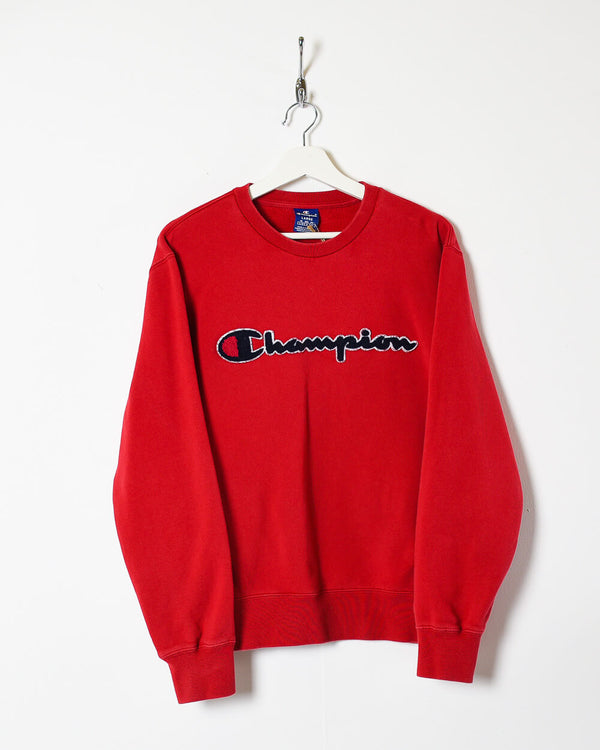 Red Champion Women's Sweatshirt - Large