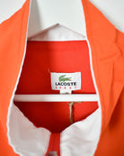 Orange Chemise Lacoste Windbreaker Jacket - Medium