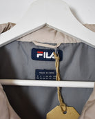 Neutral Fila Down Puffer Jacket - Medium