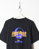 Black Hard Rock Café Sky Dome Toronto 80s T-Shirt - Large