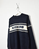 Navy Kickers Knitted Sweatshirt - Medium